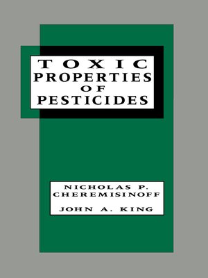 cover image of Toxic Properties of Pesticides